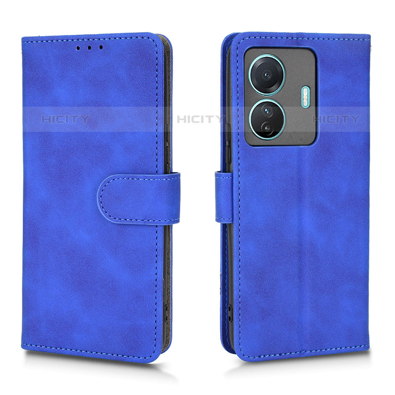 Handytasche Stand Schutzhülle Flip Leder Hülle L01Z für Vivo T1 Pro 5G Blau