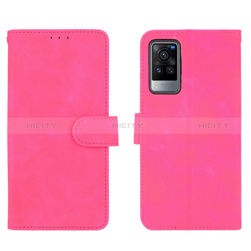 Handytasche Stand Schutzhülle Flip Leder Hülle L01Z für Vivo X60 Pro 5G Pink Plus