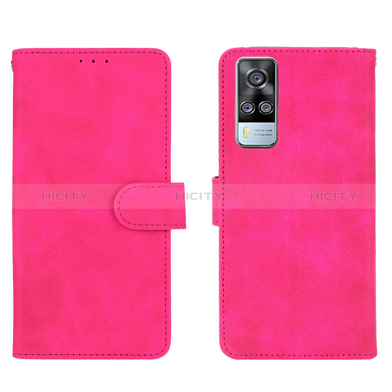 Handytasche Stand Schutzhülle Flip Leder Hülle L01Z für Vivo Y53s NFC Pink