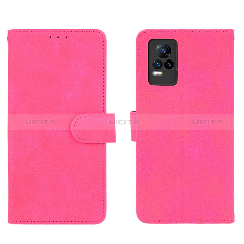 Handytasche Stand Schutzhülle Flip Leder Hülle L01Z für Vivo Y73 (2021) Pink