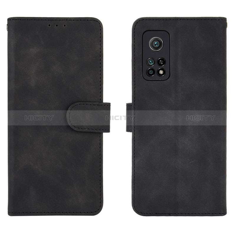 Handytasche Stand Schutzhülle Flip Leder Hülle L01Z für Xiaomi Mi 10T Pro 5G Schwarz
