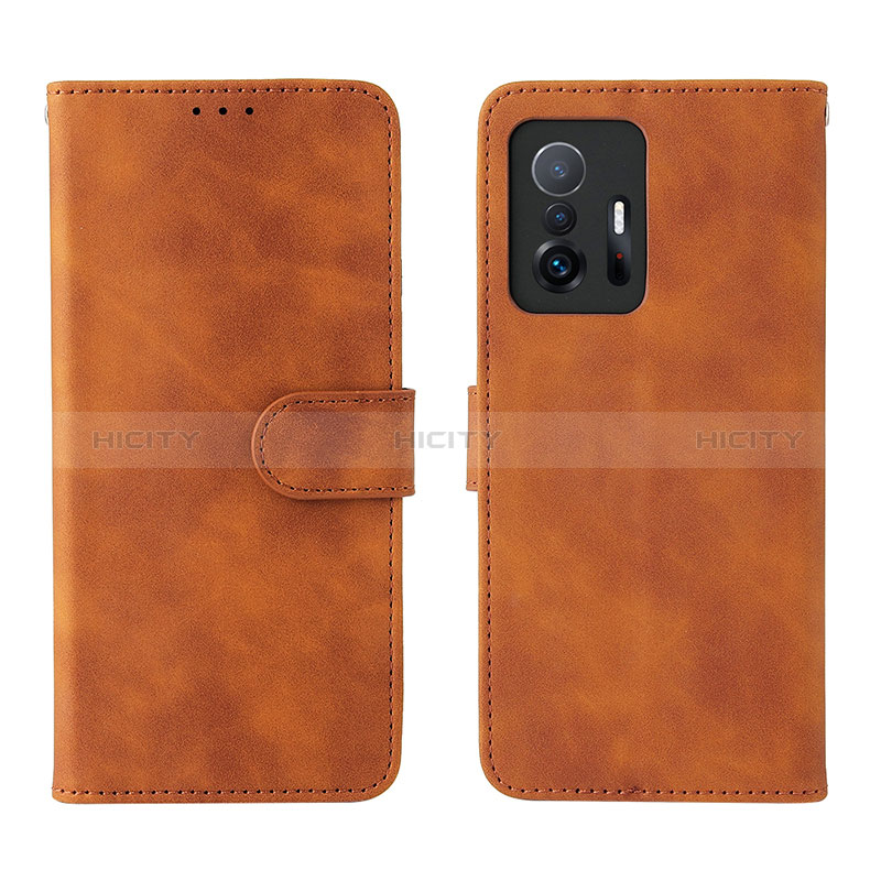 Handytasche Stand Schutzhülle Flip Leder Hülle L01Z für Xiaomi Mi 11T 5G Braun