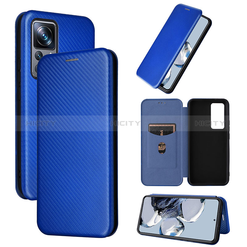 Handytasche Stand Schutzhülle Flip Leder Hülle L01Z für Xiaomi Mi 12T 5G Blau