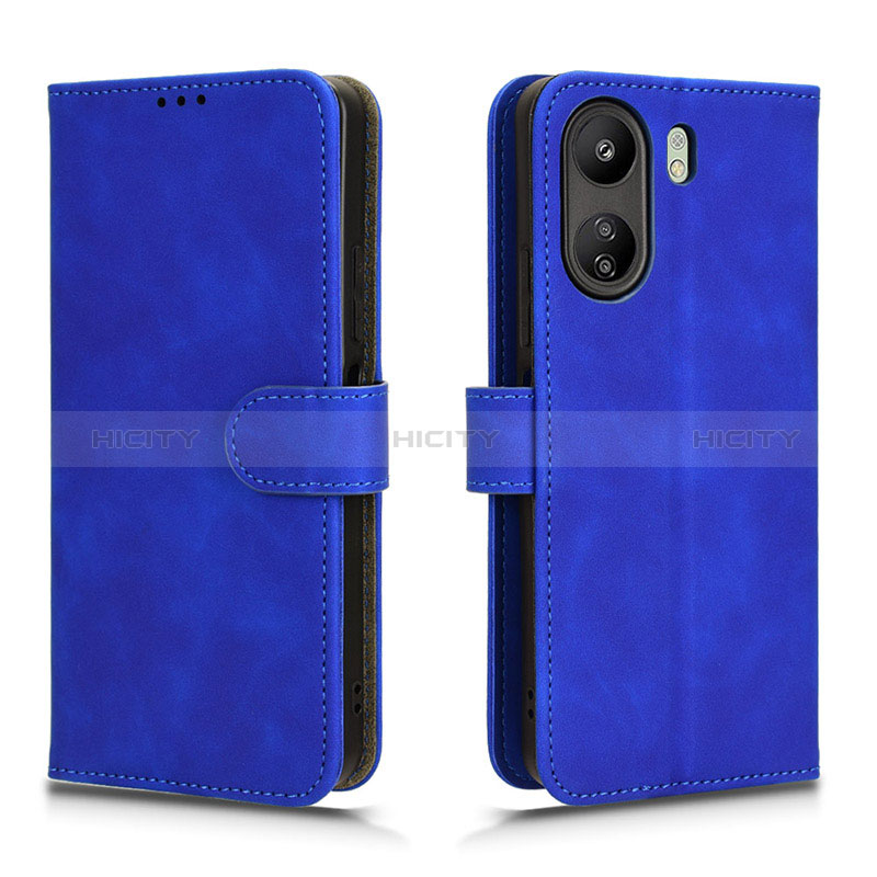 Handytasche Stand Schutzhülle Flip Leder Hülle L01Z für Xiaomi Poco C65 Blau Plus