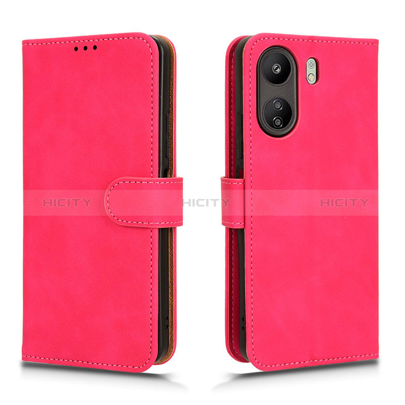 Handytasche Stand Schutzhülle Flip Leder Hülle L01Z für Xiaomi Poco C65 Pink Plus