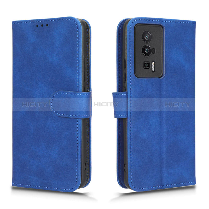 Handytasche Stand Schutzhülle Flip Leder Hülle L01Z für Xiaomi Poco F5 Pro 5G Blau