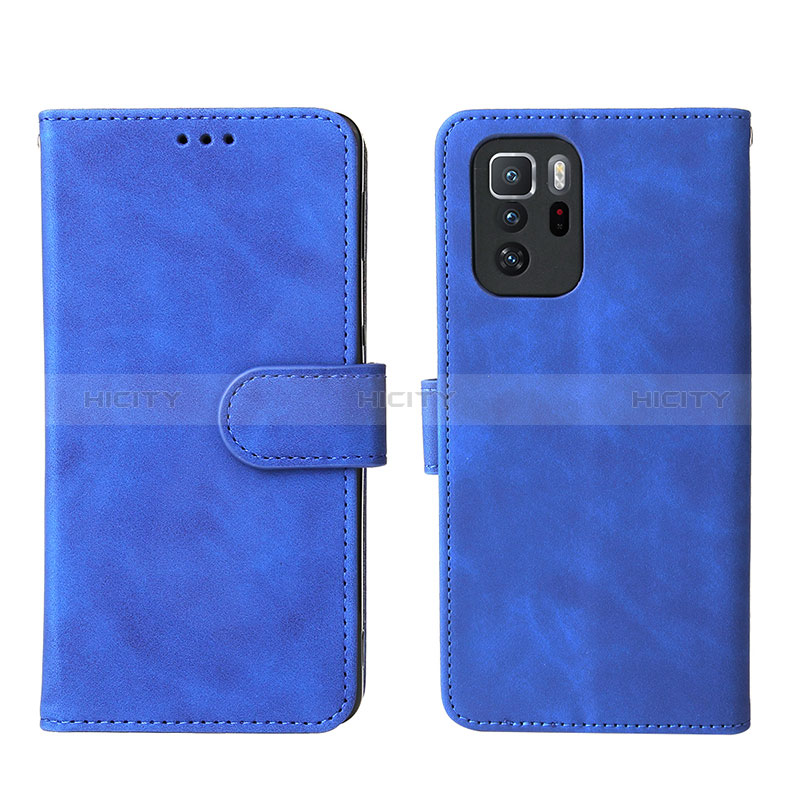 Handytasche Stand Schutzhülle Flip Leder Hülle L01Z für Xiaomi Poco X3 GT 5G Blau