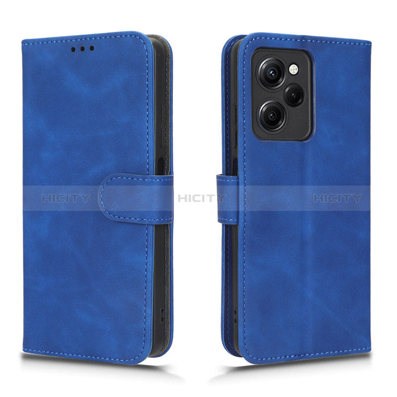 Handytasche Stand Schutzhülle Flip Leder Hülle L01Z für Xiaomi Poco X5 Pro 5G Blau