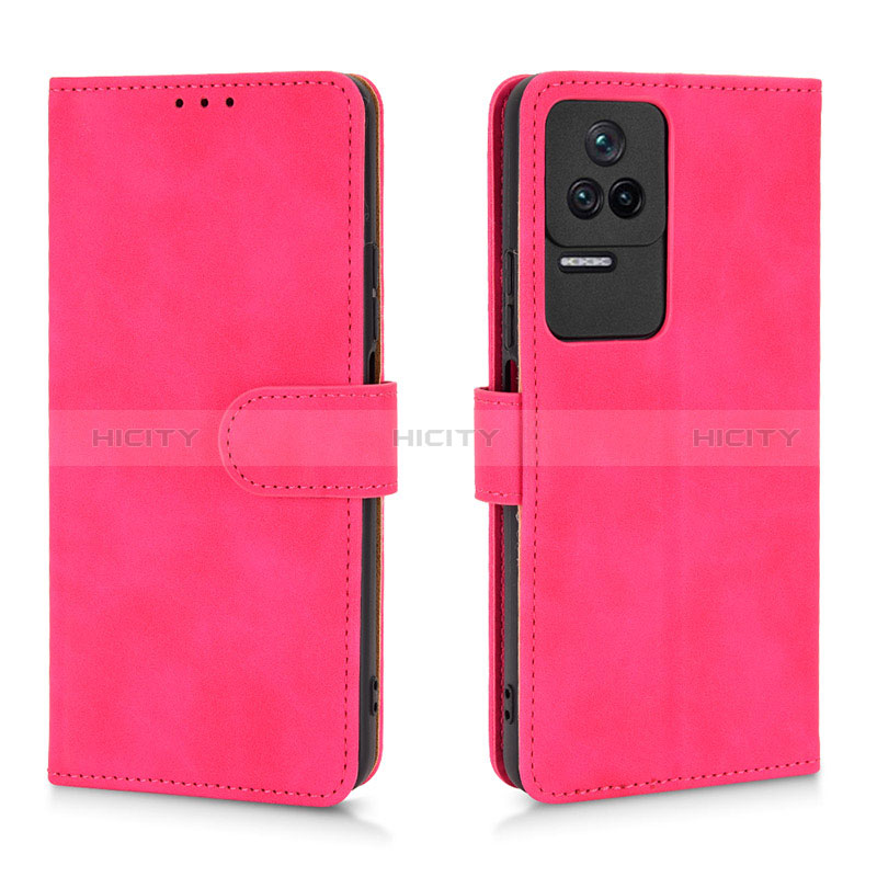 Handytasche Stand Schutzhülle Flip Leder Hülle L01Z für Xiaomi Redmi K40S 5G Pink Plus