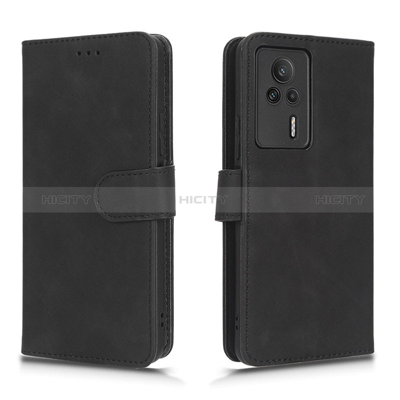 Handytasche Stand Schutzhülle Flip Leder Hülle L01Z für Xiaomi Redmi K60E 5G Schwarz