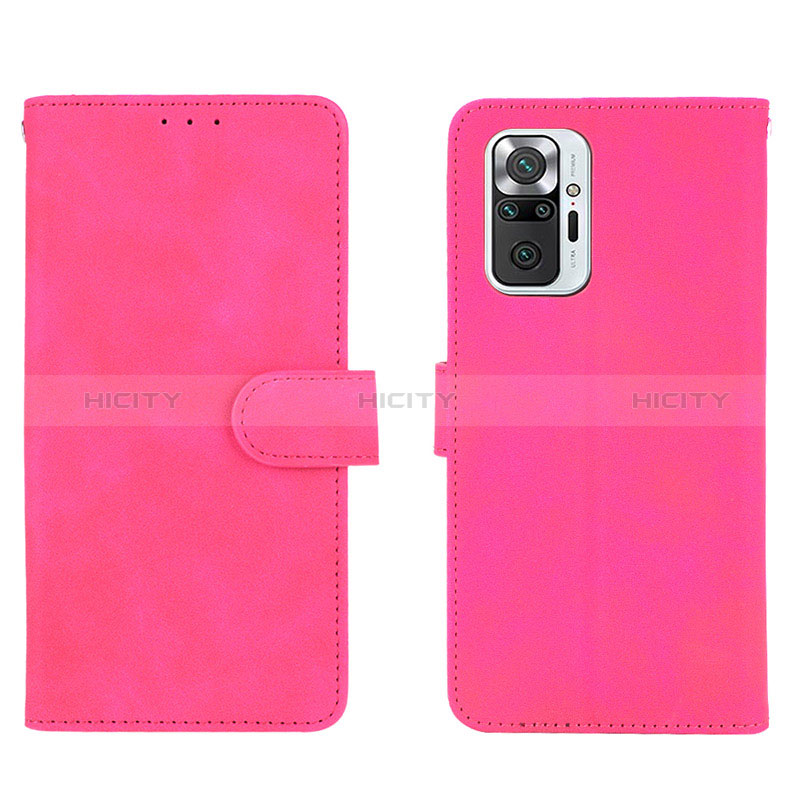 Handytasche Stand Schutzhülle Flip Leder Hülle L01Z für Xiaomi Redmi Note 10 Pro 4G Pink