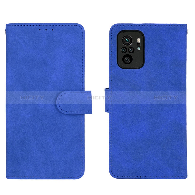 Handytasche Stand Schutzhülle Flip Leder Hülle L01Z für Xiaomi Redmi Note 10S 4G Blau