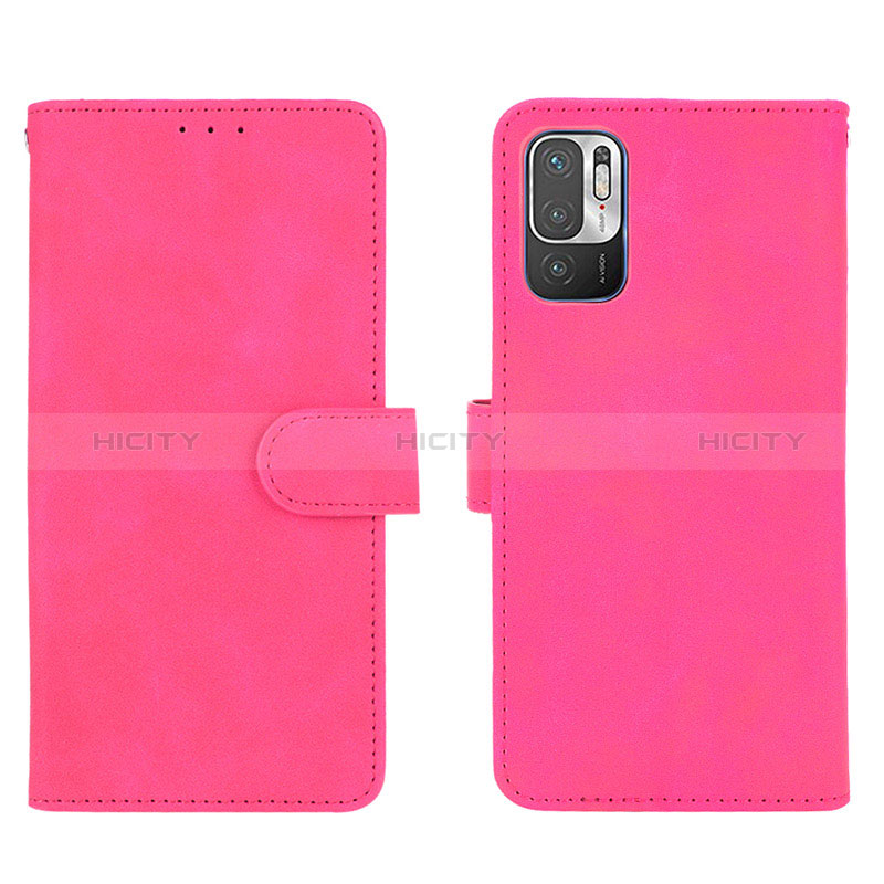 Handytasche Stand Schutzhülle Flip Leder Hülle L01Z für Xiaomi Redmi Note 10T 5G Pink