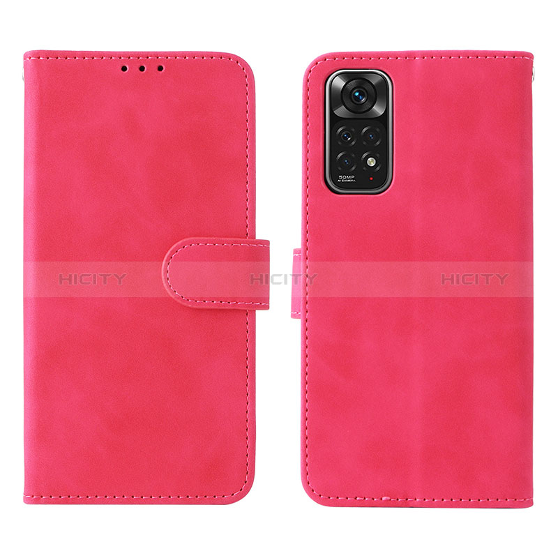 Handytasche Stand Schutzhülle Flip Leder Hülle L01Z für Xiaomi Redmi Note 11 4G (2022) Pink Plus