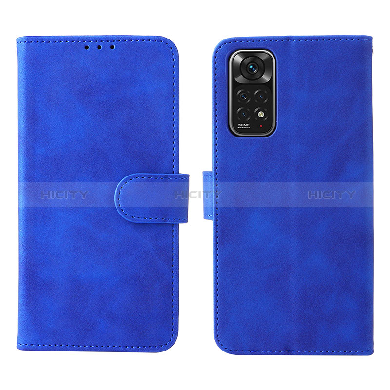 Handytasche Stand Schutzhülle Flip Leder Hülle L01Z für Xiaomi Redmi Note 11S 4G Blau Plus