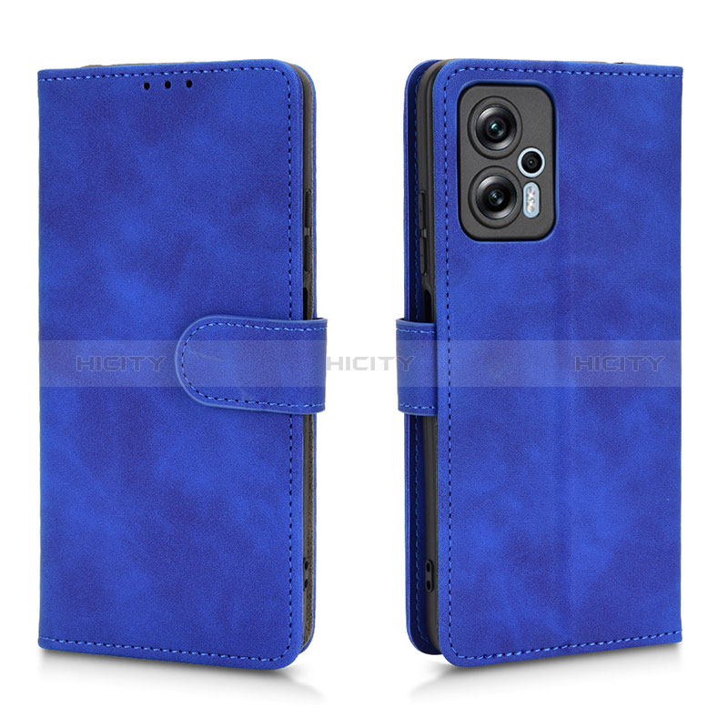 Handytasche Stand Schutzhülle Flip Leder Hülle L01Z für Xiaomi Redmi Note 11T Pro+ Plus 5G Blau