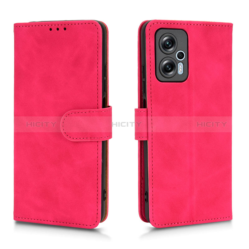 Handytasche Stand Schutzhülle Flip Leder Hülle L01Z für Xiaomi Redmi Note 11T Pro+ Plus 5G Pink Plus