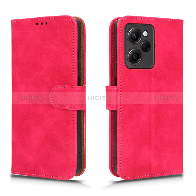 Handytasche Stand Schutzhülle Flip Leder Hülle L01Z für Xiaomi Redmi Note 12 Pro Speed 5G Pink Plus