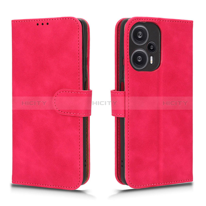 Handytasche Stand Schutzhülle Flip Leder Hülle L01Z für Xiaomi Redmi Note 12 Turbo 5G Pink Plus