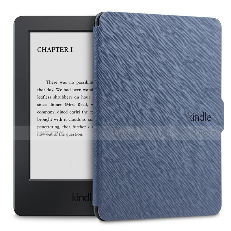 Handytasche Stand Schutzhülle Flip Leder Hülle L02 für Amazon Kindle Paperwhite 6 inch Blau