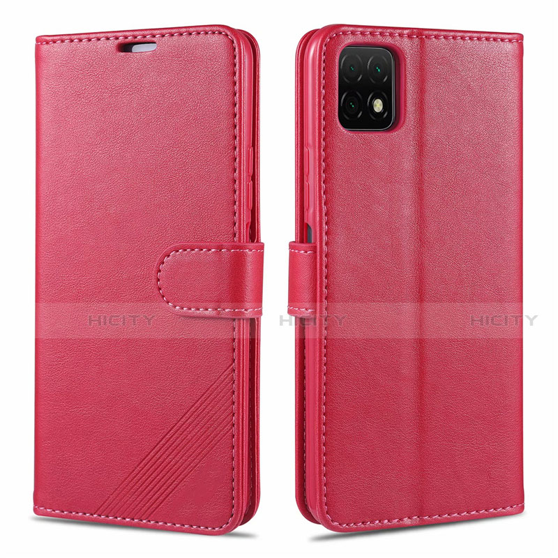 Handytasche Stand Schutzhülle Flip Leder Hülle L02 für Huawei Enjoy 20 5G Rot