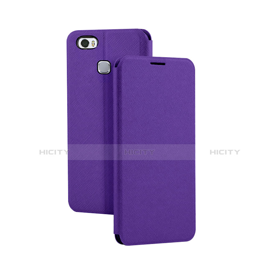 Handytasche Stand Schutzhülle Flip Leder Hülle L02 für Huawei Honor V8 Max Violett Plus