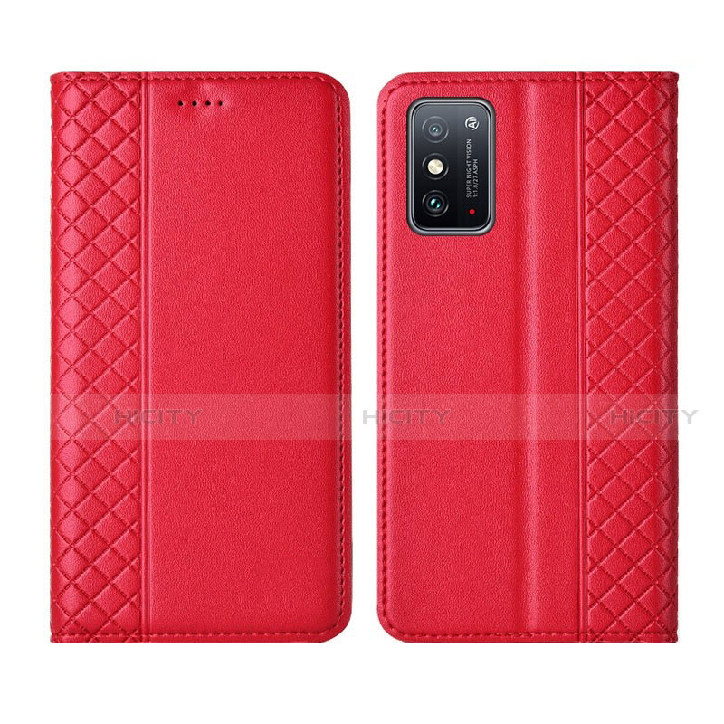 Handytasche Stand Schutzhülle Flip Leder Hülle L02 für Huawei Honor X10 Max 5G Rot