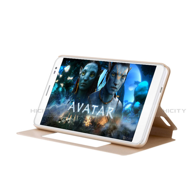 Handytasche Stand Schutzhülle Flip Leder Hülle L02 für Huawei MediaPad X2 groß