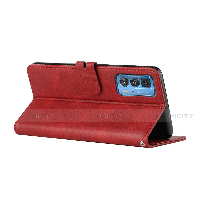 Handytasche Stand Schutzhülle Flip Leder Hülle L02 für Motorola Moto Edge 20 Pro 5G groß