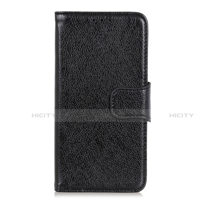 Handytasche Stand Schutzhülle Flip Leder Hülle L02 für Motorola Moto G 5G Schwarz