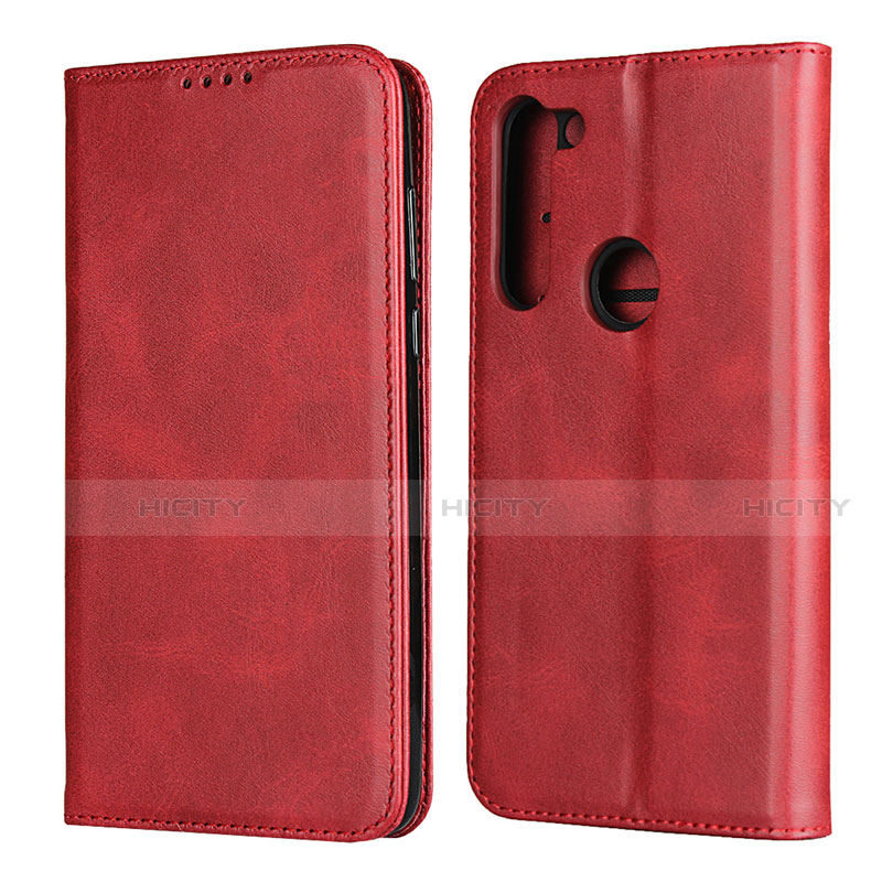 Handytasche Stand Schutzhülle Flip Leder Hülle L02 für Motorola Moto G8 Power Rot Plus