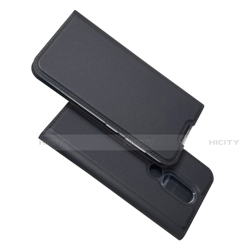 Handytasche Stand Schutzhülle Flip Leder Hülle L02 für Nokia 4.2 Schwarz Plus