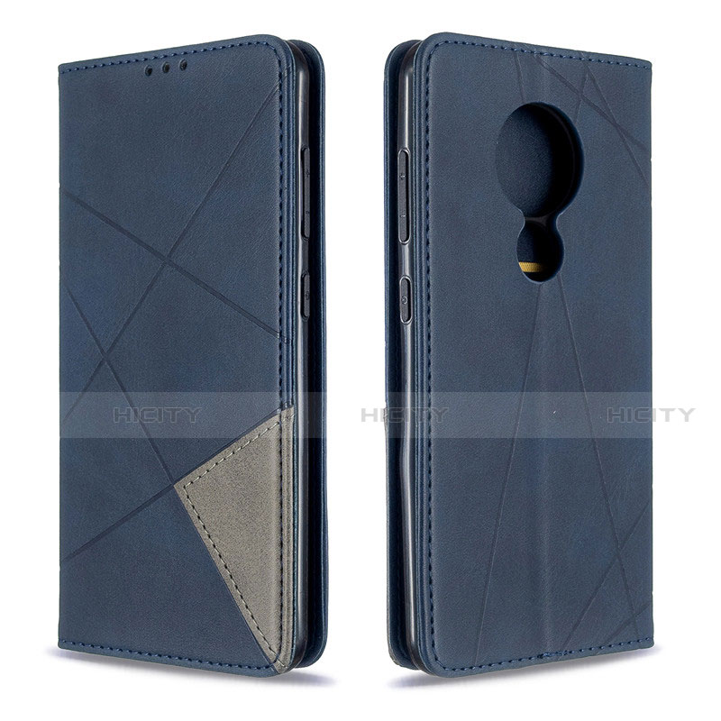 Handytasche Stand Schutzhülle Flip Leder Hülle L02 für Nokia 6.2 Blau