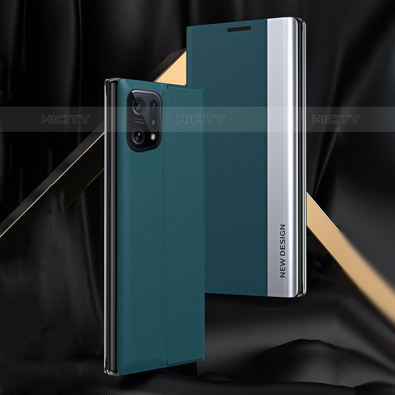 Handytasche Stand Schutzhülle Flip Leder Hülle L02 für Oppo Find X5 Pro 5G groß