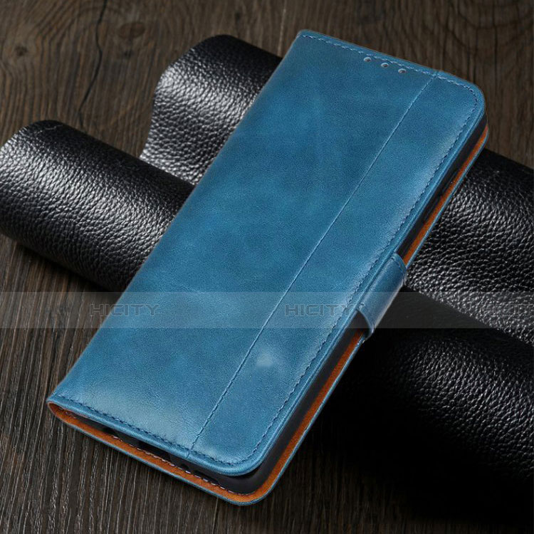 Handytasche Stand Schutzhülle Flip Leder Hülle L02 für Realme 5s Hellblau Plus