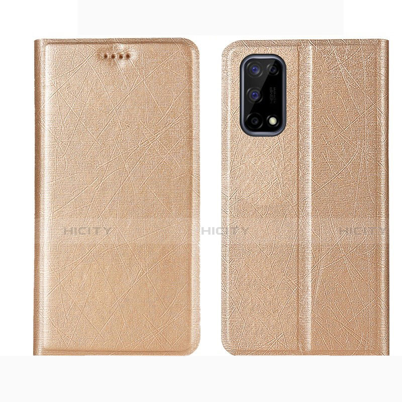 Handytasche Stand Schutzhülle Flip Leder Hülle L02 für Realme Narzo 30 Pro 5G Gold