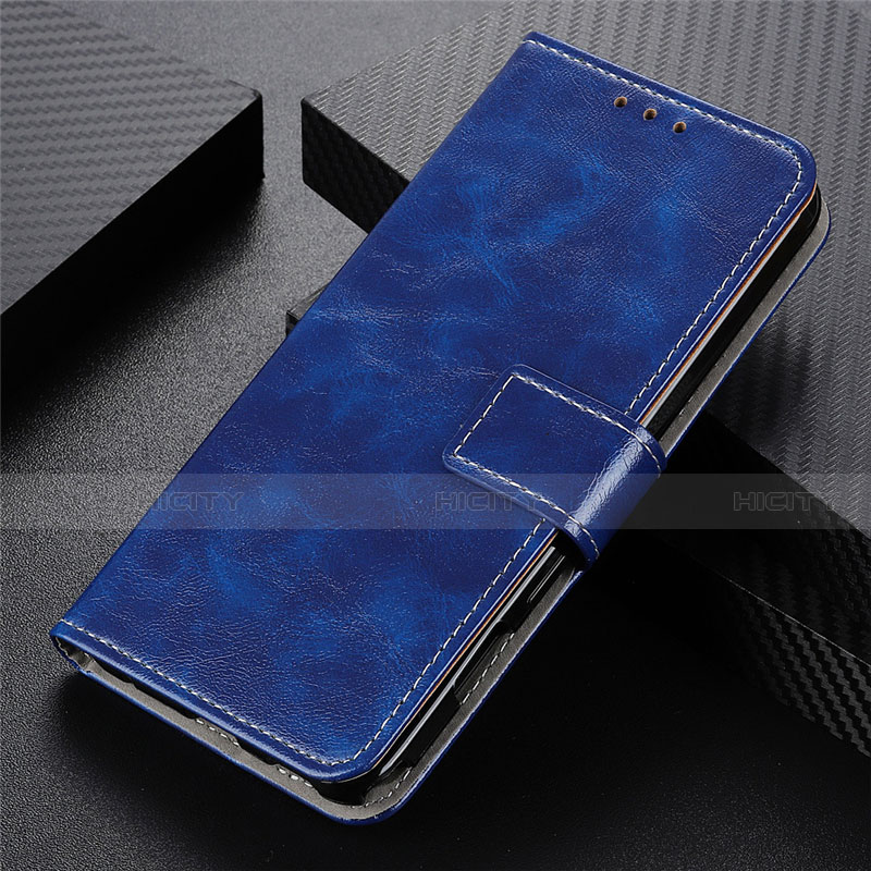 Handytasche Stand Schutzhülle Flip Leder Hülle L02 für Realme Q Blau Plus