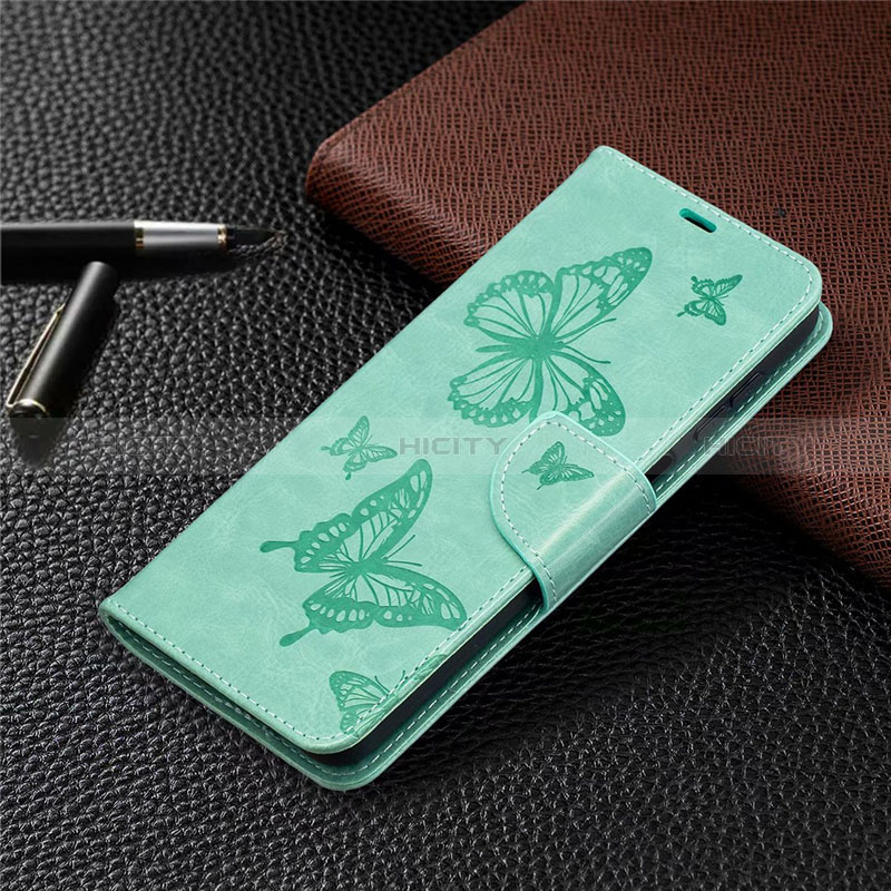 Handytasche Stand Schutzhülle Flip Leder Hülle L02 für Samsung Galaxy A12 5G Minzgrün