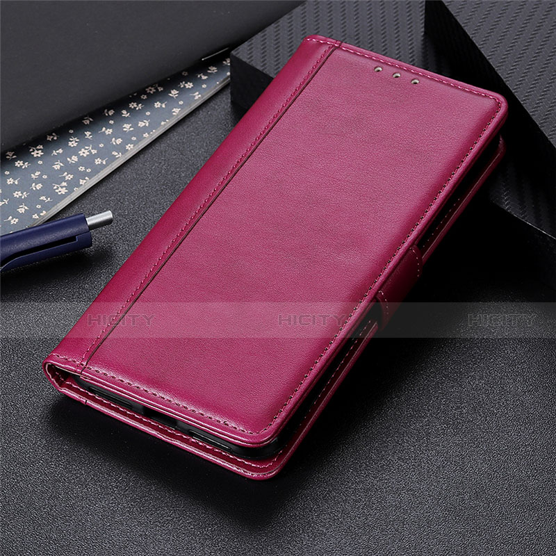 Handytasche Stand Schutzhülle Flip Leder Hülle L02 für Samsung Galaxy M31 Prime Edition Fuchsie Plus