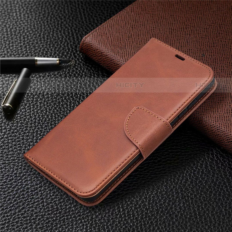 Handytasche Stand Schutzhülle Flip Leder Hülle L02 für Samsung Galaxy S20 FE 4G Braun