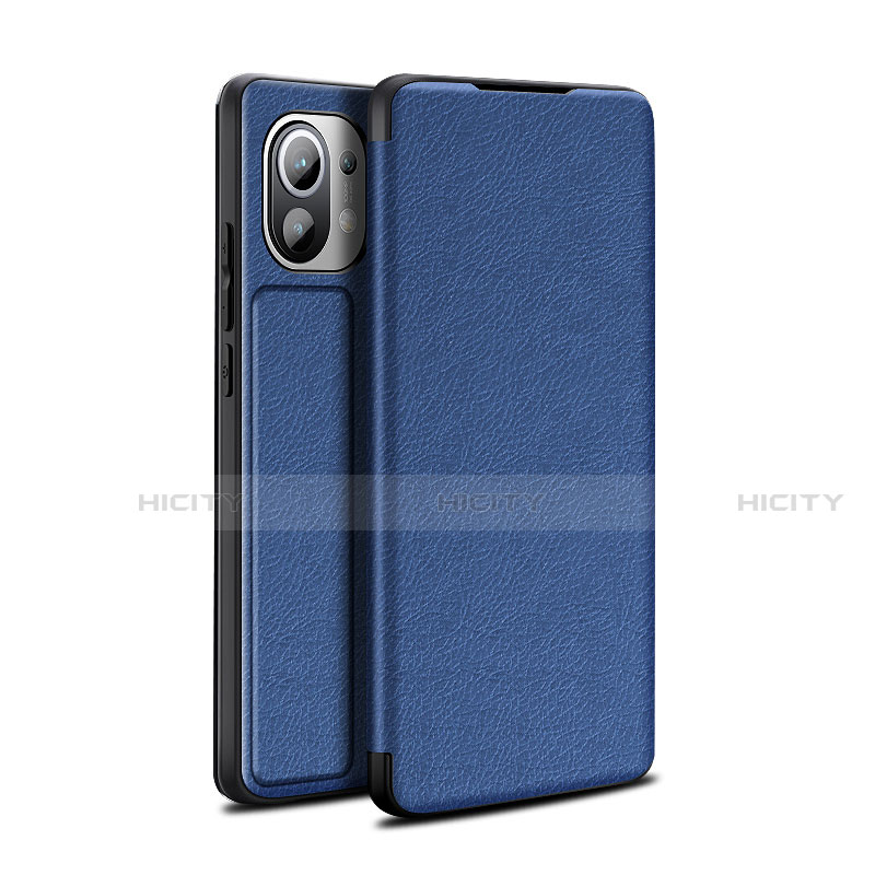 Handytasche Stand Schutzhülle Flip Leder Hülle L02 für Xiaomi Mi 11 Lite 5G Blau Plus