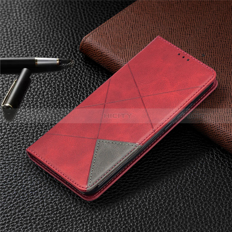 Handytasche Stand Schutzhülle Flip Leder Hülle L02 für Xiaomi Redmi 9 Activ Rot