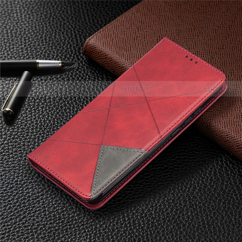 Handytasche Stand Schutzhülle Flip Leder Hülle L02 für Xiaomi Redmi 9 India Rot