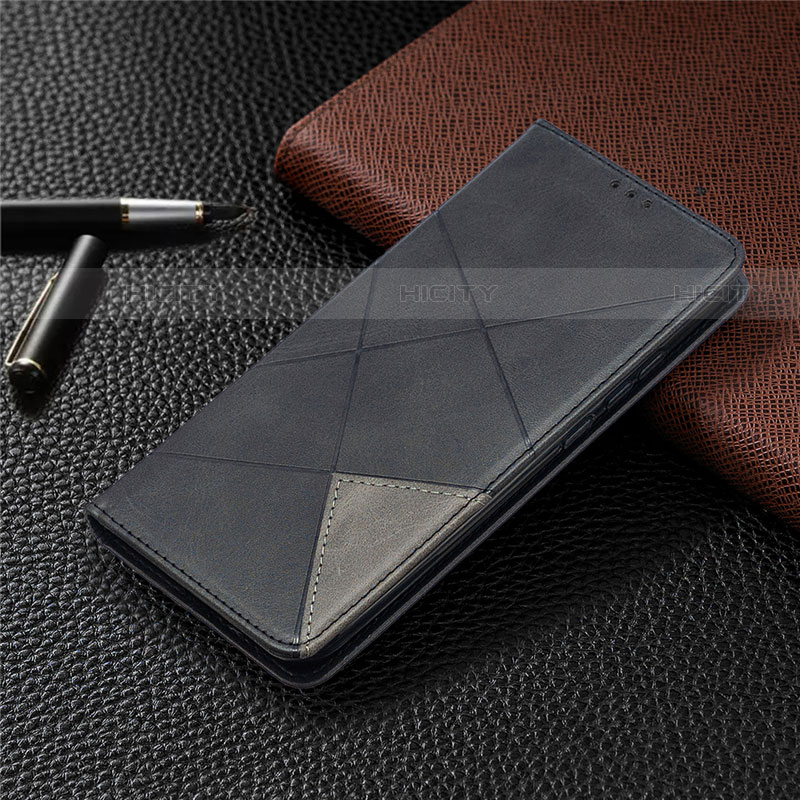 Handytasche Stand Schutzhülle Flip Leder Hülle L02 für Xiaomi Redmi 9 India Schwarz