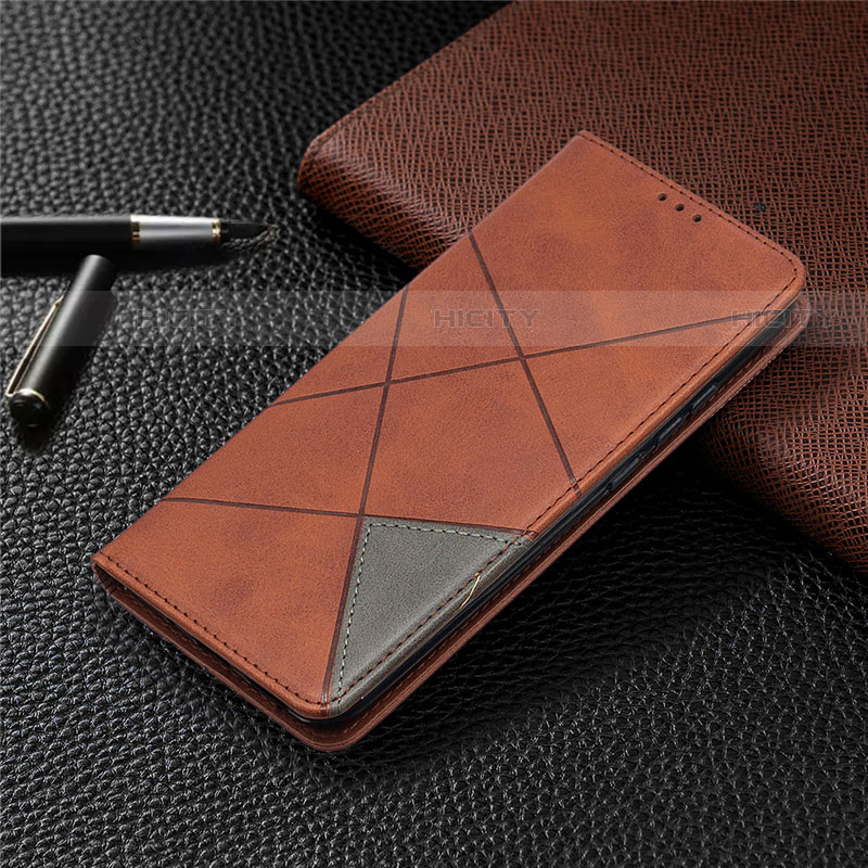 Handytasche Stand Schutzhülle Flip Leder Hülle L02 für Xiaomi Redmi 9C Braun