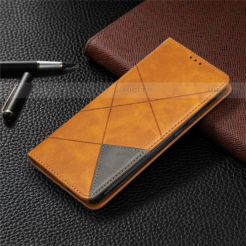 Handytasche Stand Schutzhülle Flip Leder Hülle L02 für Xiaomi Redmi 9C Orange