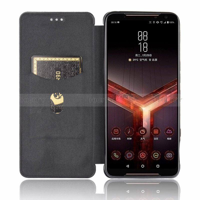 Handytasche Stand Schutzhülle Flip Leder Hülle L02Z für Asus ROG Phone II ZS660KL groß