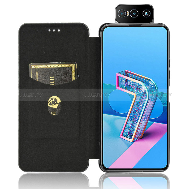 Handytasche Stand Schutzhülle Flip Leder Hülle L02Z für Asus Zenfone 7 Pro ZS671KS groß