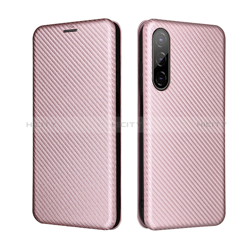 Handytasche Stand Schutzhülle Flip Leder Hülle L02Z für HTC Desire 22 Pro 5G Rosegold Plus