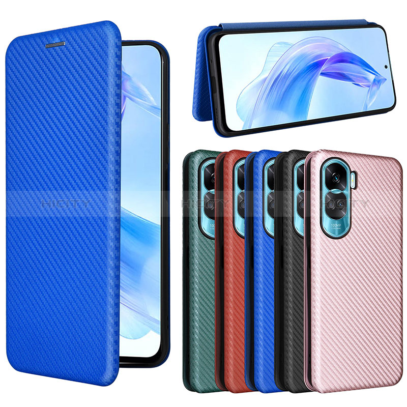 Handytasche Stand Schutzhülle Flip Leder Hülle L02Z für Huawei Honor 90 Lite 5G groß